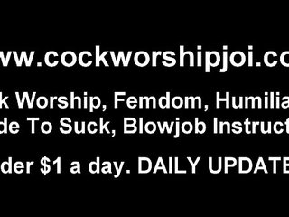 I can teach you how to suck cock JOI