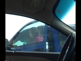 Dick Flash At WalMart, Lady Looks From Car.