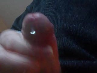 cumming on a glass screen for a facial POV