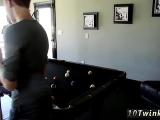 Gay teen boys rimming dirty ass Pool Cues And Balls At The Ready
