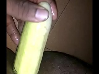 Cucumber in ass - bi guy